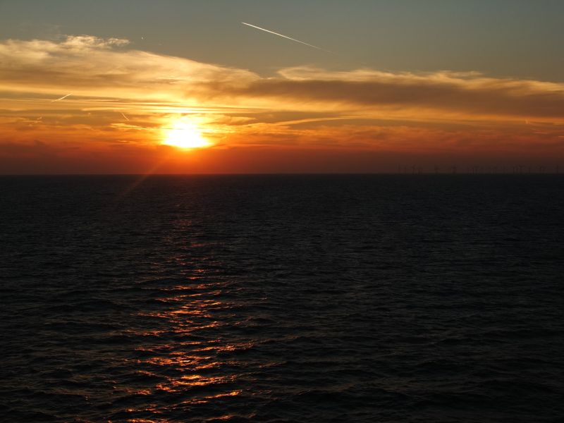 Sonnenuntergang  DFDS Seaways 