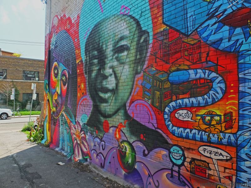Grafitti in der Grafitti-Alley